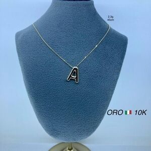 10K Gold Initial Necklace